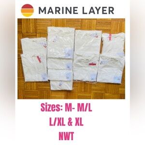 Marine LayerMens Vintage Heavy Slub Pocket Tees SIZES M M/L L & XL NWT